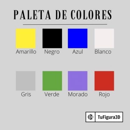Paleta de colores 3d