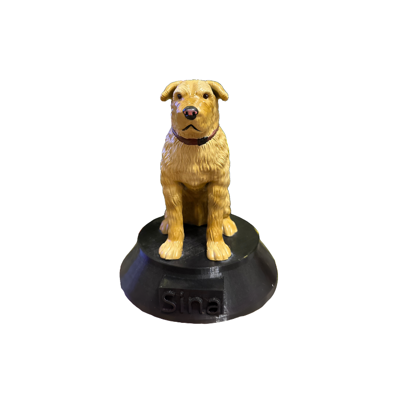 mascota perro 3d personalizada
