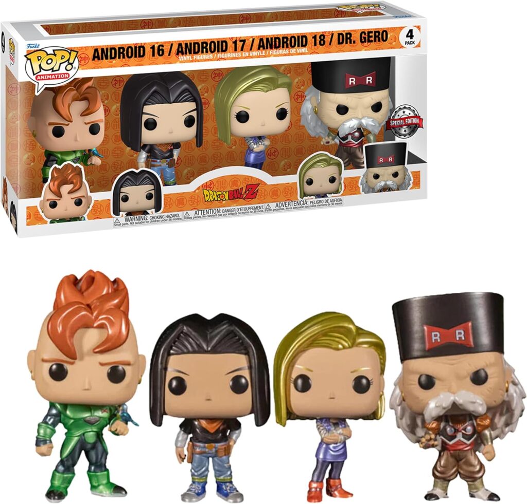 mejores funko pop dragon ball androides